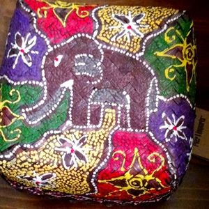 Pier 1 painted bamboo box